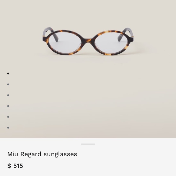 Miu Miu Women\'s Oval Glasses Brown and Black Regard Glasses